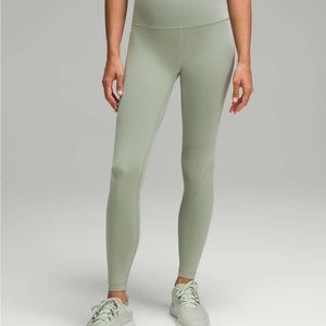 Lululemon Wunder Train High Rise Tight 28” laurel green size 6